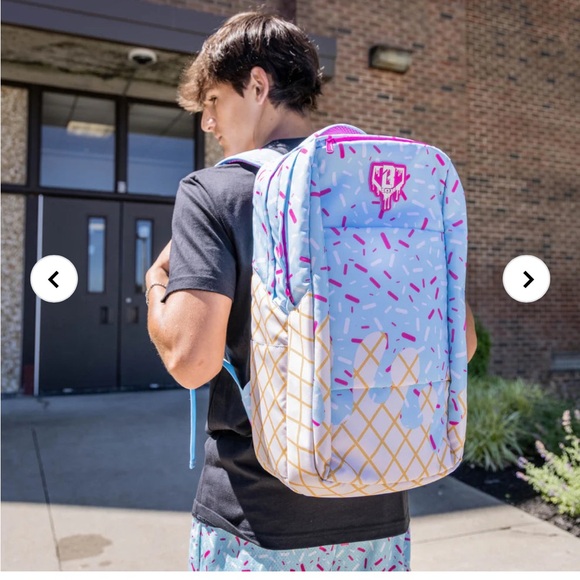 BASEBALL LIFESTYLE 101 ICE CREAM BACKPACK: COTTON CANDY - Picture 6 of 7